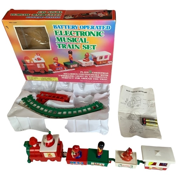 Vintage 70’s Electronic Musical Battery-Operated Train Set Damaged READ - Picture 1 of 9